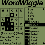MKSoft WordWiggle for PalmOS